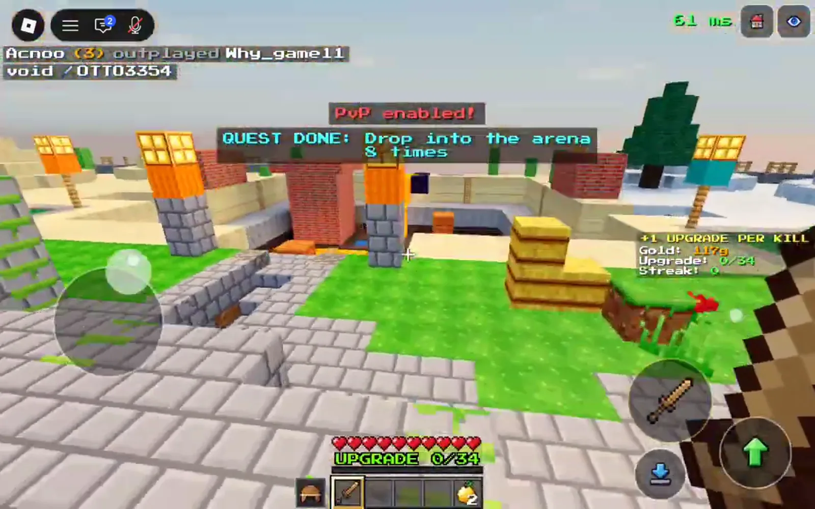 HUD Upgrade 0/34 after respawn in +1 Upgrade Per Kill lobby
