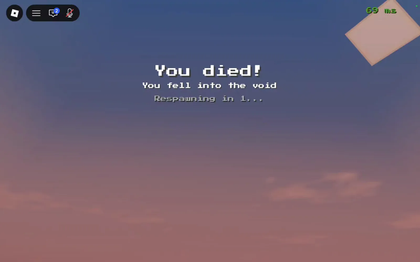 Death screen void message Respawning in +1 Upgrade Per Kill